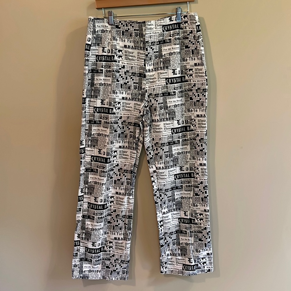 Urban Outfitters Newspaper Print Pants